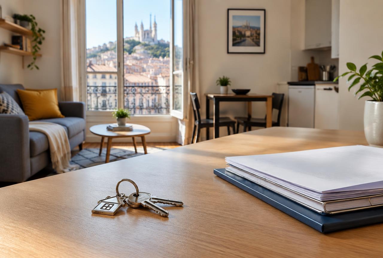 Clés et dossier de gestion d’un appartement lyonnais
